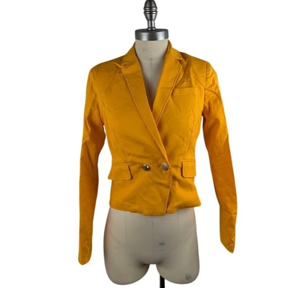 Xoxo Juniors' Hardware Detail Blazer Jacket Gold Size S
